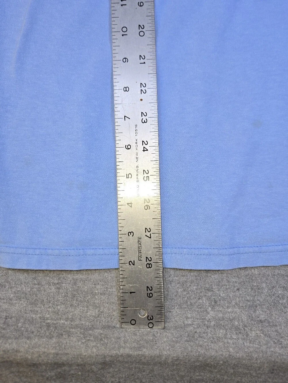 Champion Embroidered Script Logo T-Shirt Powder Blue Large Y2K Heavyweight Cotto - Picture 7 of 12